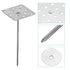 PATIKIL 2 Inch Perforated Insulation Pins with Round Washers, 80 Pack Aluminum Insulating Nails for Fixing Foam Boards
