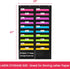 Godery Folder Pocket Chart (Black) - 20 Pocket Chart Wall Organizer for School, Home, Office