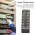 2pcs 60A 600V Terminal Strip, Dual Row Screw Clamp Wire Terminal Block, 6 Position