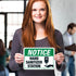 10x7 Inches, 55 Hand Sanitizer Station Sign, mil Thick HDPS (high Density polystyrene), Made in USA