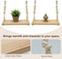 Cubicle Shelf Hanging, Office Cubicle Wall Shelf with Rope Adjustable Hooks, Office Decor Desk Accessories, Organizer