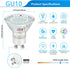 GU10 LED Light Bulb, 50 Watt Halogen Equivalent, Daylight White 5000K 450LM Non-Dimmable 4W LED Replacement Recessed Track Lighting, 5-Pack by Maylaywood