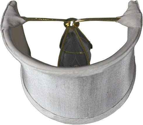 4x4x4 Grey Shantung Clip-On Sconce Half-Sconce Lampshade - Perfect for Chandeliers, Foyer Lights, and Wall sconces