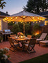 25FT Dimmable 3 10+1 G40 Bulbs Larkvue Solar String Lights Outdoor with Remote, Waterproof Modes Patio Lights with LED