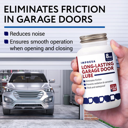 8 Oz Impresa Silicone Dielectric Grease Paste - Jar - Smooth & Silent Sliding Door Silicone Lubricant - Waterproof