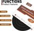 Yotache Air Conditioner Window Seal Kit, 1"x1" Weather Stripping Foam Tape for AC Windows & Door Insulation