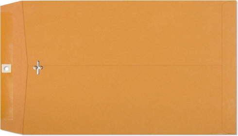 EnDoc 10 x 15 Clasp Envelopes, 100 Pack Brown Kraft Catalog Mailing Gummed Seal Envelope