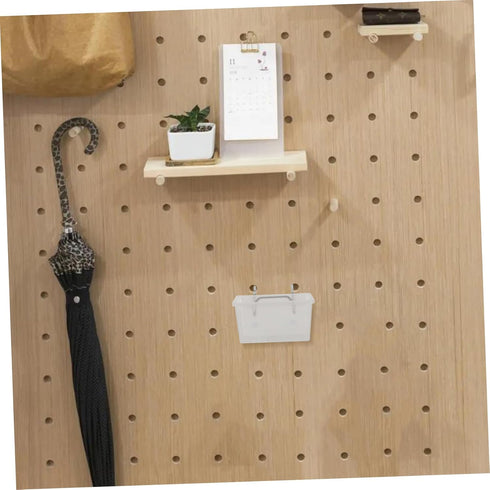6Pcs Angoily Transparent Pegboard Bins with Slanted Opening Thickened Peg Board Accessories for Tool Storage