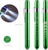 Galepromot Green Pen Light with Pupil Gauge LED Penlight for Nurses Doctors, Reusable Medical Penlight for Nursing
