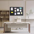 Large Cork Board 36" x 24", 6 Pack Felt Wall Tiles with 30 Pushpins, Dark Gray Bulletin Board