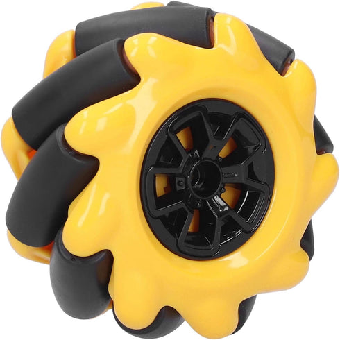 60mm Parts((2 Yellow High Hideness Mecanum Wheel -Directional Wheel TT Motor Hubs/Connector for Robot Car Kit DIY STEM