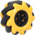 60mm Parts((2 Yellow High Hideness Mecanum Wheel -Directional Wheel TT Motor Hubs/Connector for Robot Car Kit DIY STEM