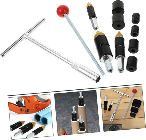 1 Set Plumbing Tools, Universal Water Stopper Kit, Stainless Steel Hot Melt Water Stop for Professional Plumber