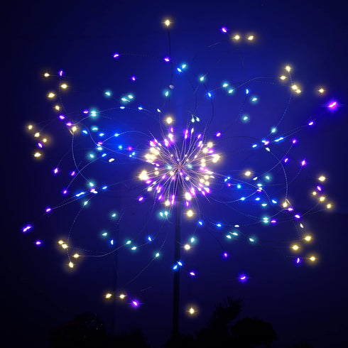 2 Pack 120 2 JJGoo Solar Firework Lights, LEDs Lighting Modes Solar Garden Lights Outdoor Waterproof for Yard Patio