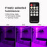 33ft/10M Set 600 12V Dimmable SMD2835 Upgraded LED Black Light Strip with Remote, LEDs, Self-Adhesive Black Light