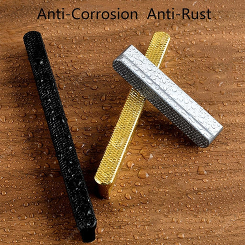 VENEST 2 Pack 416mm) Embossed Furniture Handles Gray Cupboard Handles Solid Bedside Table Handles Aluminum Alloy Drawer