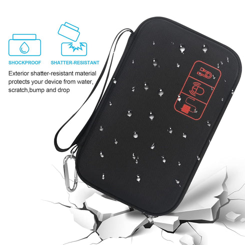 Carrying Case for Klein Tools ET310 AC Circuit Breaker Finder & 80041 Outlet Repair Tool Kit, Black Organizer Bag