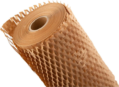 Ready Roll Packaging Paper, 12''x 131' Honeycomb Cushioning Wrap, Perforated Packing for Moving