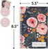 Mountain Floral 2-Pack Spiral Notebook Set, 120 College Ruled and Checklist Paper, 5.5" x 8.5"