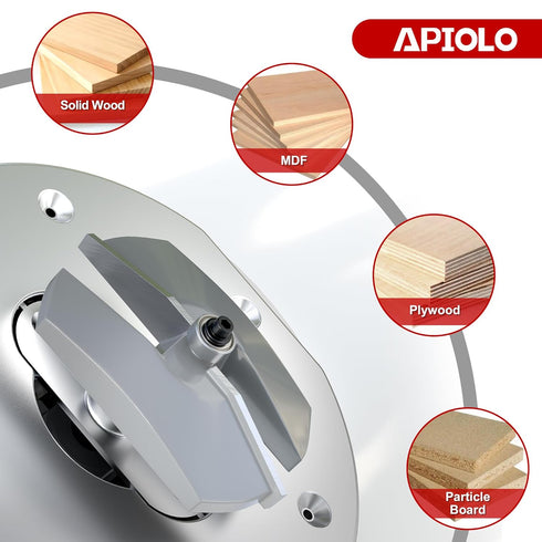 1/2 Inch 3-1/8 Inch Professional Bevel Raised Panel Router Bits Shank for Making Cabinet Door and Cove-Cut, Diameter