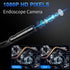 WINWEND 4.3" Cameras,IP67 8 1080P 16.5ft Endoscope Camera with Light - LCD Screen Inspection Waterproof Borescope