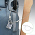 Fyntave 5 Packs 2mm 12 Inch Security Cable with Loops Stainless Steel Cable Vinyl Coated Hanging Travel Security Cables