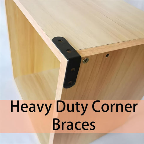 ZCLGOOD 12PCS 2x2 90 L Bracket Corner Brace Iron Degree Metal Right Angle Bracket Heavy Duty Joint Shelf Support