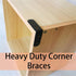 ZCLGOOD 12PCS 2x2 90 L Bracket Corner Brace Iron Degree Metal Right Angle Bracket Heavy Duty Joint Shelf Support