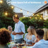 102FT(96FT+6) 34 Dimmable Bulbs addlon Solar String Lights Outdoor Waterproof with USB Port & Remote Control Solar