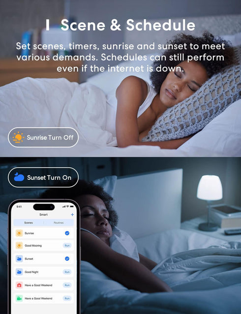 meross Smart LED Light Bulb, WiFi Compatible with Apple HomeKit, Alexa, Google Home, 2 Pack, 2700K-6500K