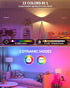 E26 Bulb Bulb,RGB 3 Temperature,Dimmable Bulb Lamps,2 Pack(4.86" Rechargeable Light with Remote Control,Battery Light