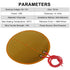 15pcs 70mmx70mm Film Heater Plate Adhesive Pad, 12V 13W Polyimide Heater Plate for Strip Heater