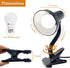Xtricity Clip on Desk Lamp, 360° Flexible Gooseneck with 6W A19 Bulb, 10.25” Height Black Finish Reading Light (2 Pack)