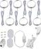 LED Puck Lights, Set of 6, White | Dimmable Under Cabinet Lighting,