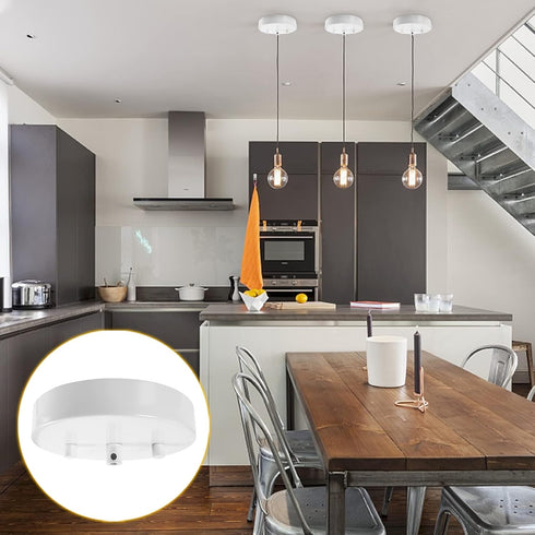 4.7 Inches Sangle Sopffy Pendant Light Canopy Kit, Ceiling Lighting Canopy Kit with All Mounting Hardware Modern