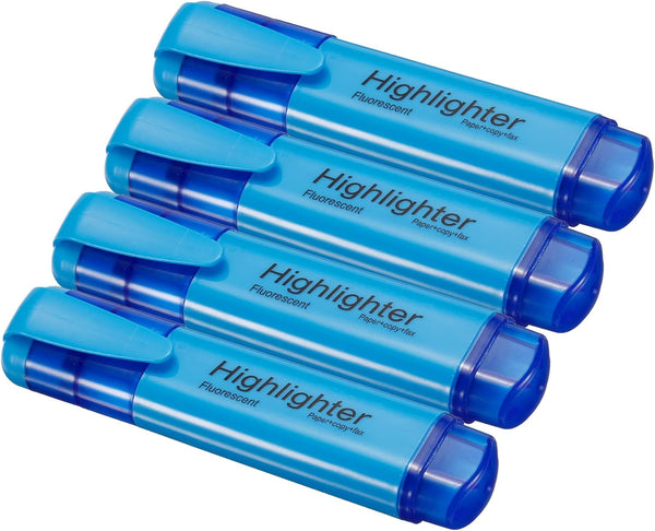 PATIKIL Highlighter Pen, 4 Pack Water Based Broad Tip Markers for Daily Use