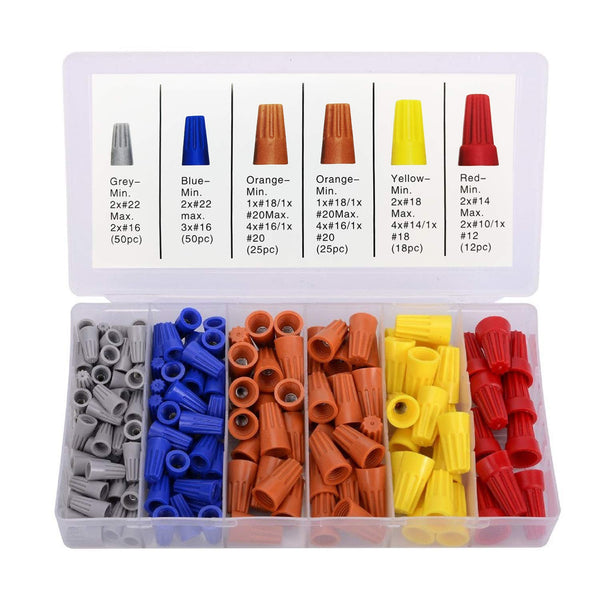 180 PCS Wire Connectors, Insulating Insert Twist Electrical Wire Caps for Quick Connection, Colorful Wire Caps