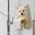 Generic 3D Dog Paper Towel Rack, Wall Mount Resin Dog Shaped Toilet Roll Holder, Funny Animal Paper Towel Holder