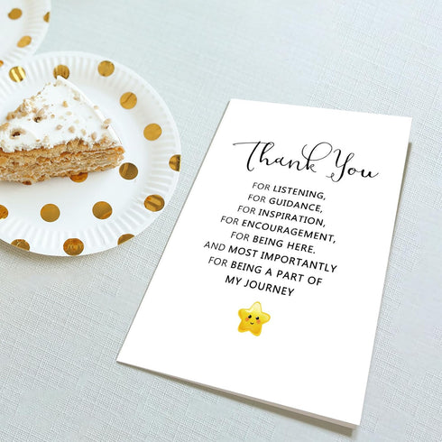 Obbyidk Thank You Card for Friend Family, Appreciation Card for Teacher Mentor Boss, Thank You for Being A Part of My