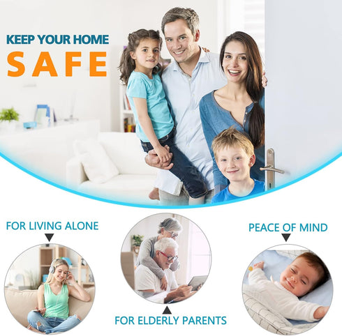 3 Pack 800lbs Home Security Door Lock Metal Door Reinforcement Lock for Kids Safety Top Front Door Child Proof Safety