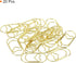MECCANIXITY Heart-Shaped Paper Clip Fun Clips - Cute Decorative Bookmarks 1.2 Inch Gold Tone, Pack of 20