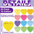 Teling 24 Pieces Inspirational Sticky Notes Graduation Gift Heart employee gifts Cute Sticky Note Pads Gifts for Reminder Work Studying 3x3 inch(Vivid Color, Motivational Style)
