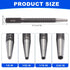 Ouvlaiz 4-Piece Set (1/32", 2/32", 3/32", 4/32") Set Center Punch Hardened Steel Precision Punch & Nail Tool Kit