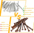 2 Pounds Box of 1-1/4 Inch Siding Nails, 304 Stainless Steel Flat Head Hardware Nails for Wall, Siding, and Decking