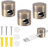 Gosknor 3pcs Cable Anchors for Desk, Phone Charger Cord Holders Metal Adhesive Cable