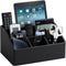 PU Leather Desk Organizer, Luxury Remote Control Holder for Home, Office Desk