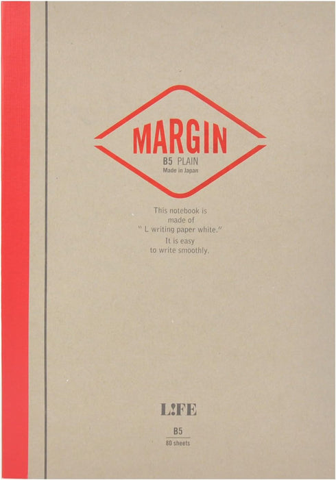 Life N711 A5 MARGIN Notebook, Red