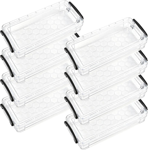 Odowalker 8 Pcs Extra Large Pencil Box, 8.5 x 4 x 1.6 Inch