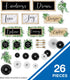Schoolgirl Style Simply Boho Mini Bulletin Board Set, Inspirational Quotes and Signs, Greenery Accents for Classroom