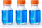 250ml Round Media Storage Bottles Pack of 3, Borosilicate Glass with GL45 Screw Cap, Max Temp 249.8°F